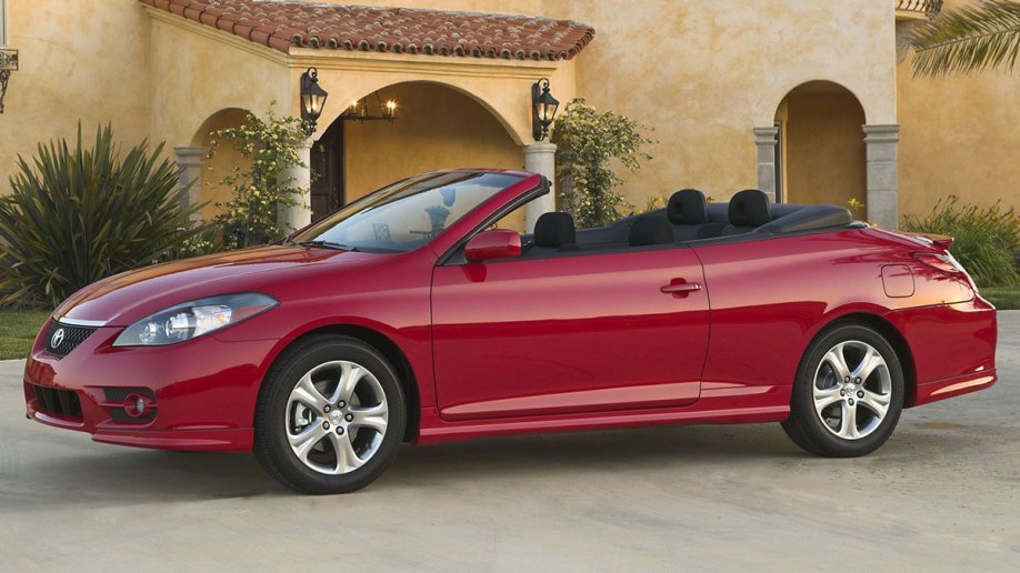 2008 Toyota Solara Convertible in red.