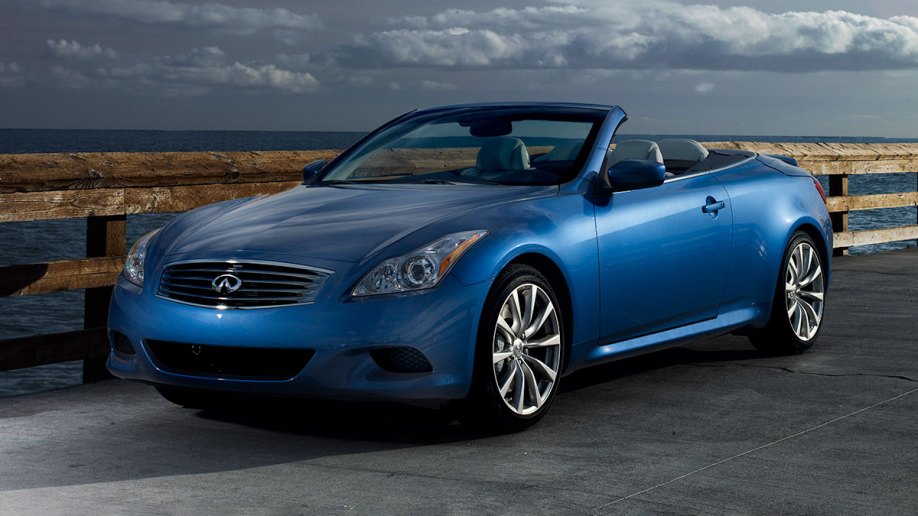 2011 Infiniti G37 convertible in blue.