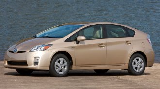 2011 Toyota Prius in gold.