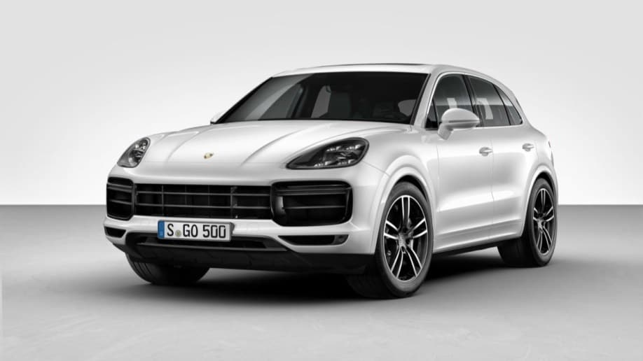 The 2017 Porsche Cayenne in white.