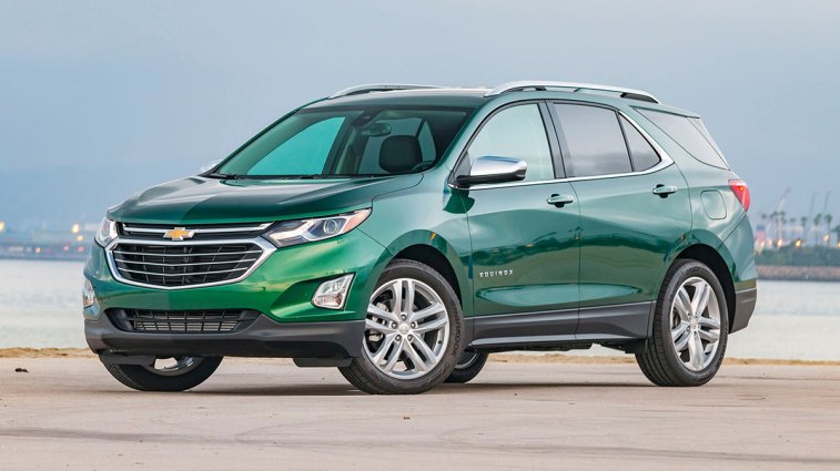 2018 Chevrolet Equinox in green.