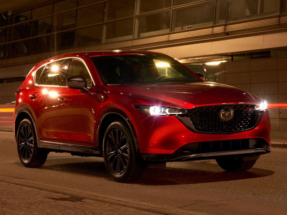 2022 Mazda CX-5 in red.
