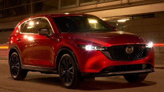 2022 Mazda CX-5 in red.