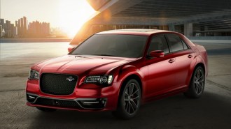 The 2023 Chrysler 300C seen from a front quarter angle