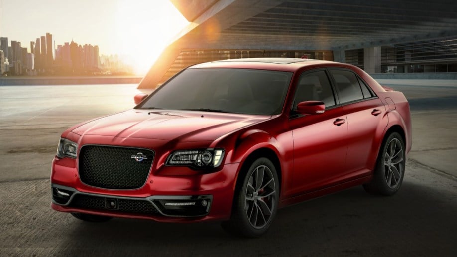 The 2023 Chrysler 300C seen from a front quarter angle