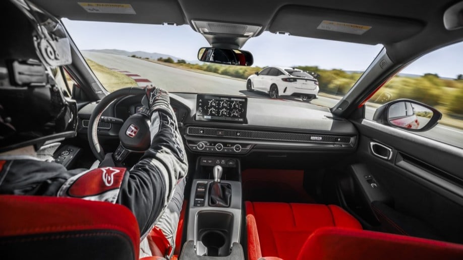 The interior of the 2023 Honda Civic Type R