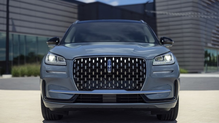 The 2023 Lincoln Corsair seen from head on