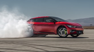 2023 Kia EV6 GT doing burnout