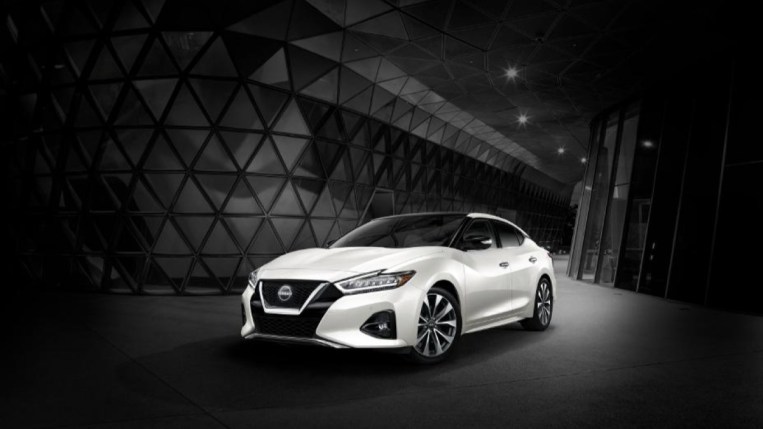The 2023 Nissan Maxima from a front quarter angle