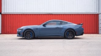 The 2024 Ford Mustang in profile