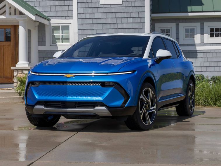 2024 Chevrolet Equinox EV in blue.