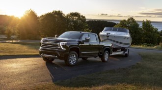 The 2024 Chevrolet Silverado HD towing a boat