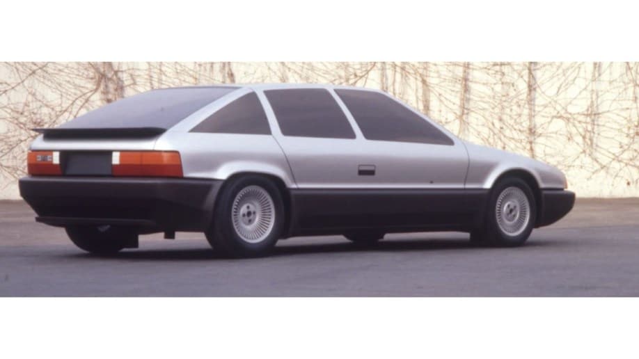The Delorean DMC-24 concept -- a four-door DeLorean originally sketched in the early 1980s