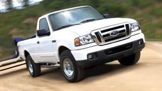2006 Ford Ranger in white.