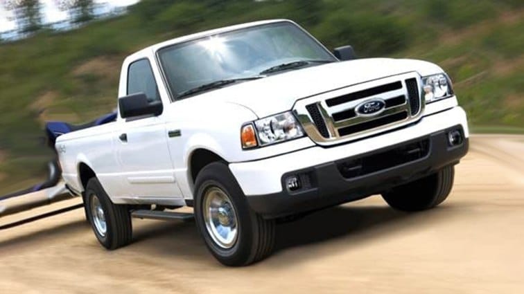 2006 Ford Ranger in white.
