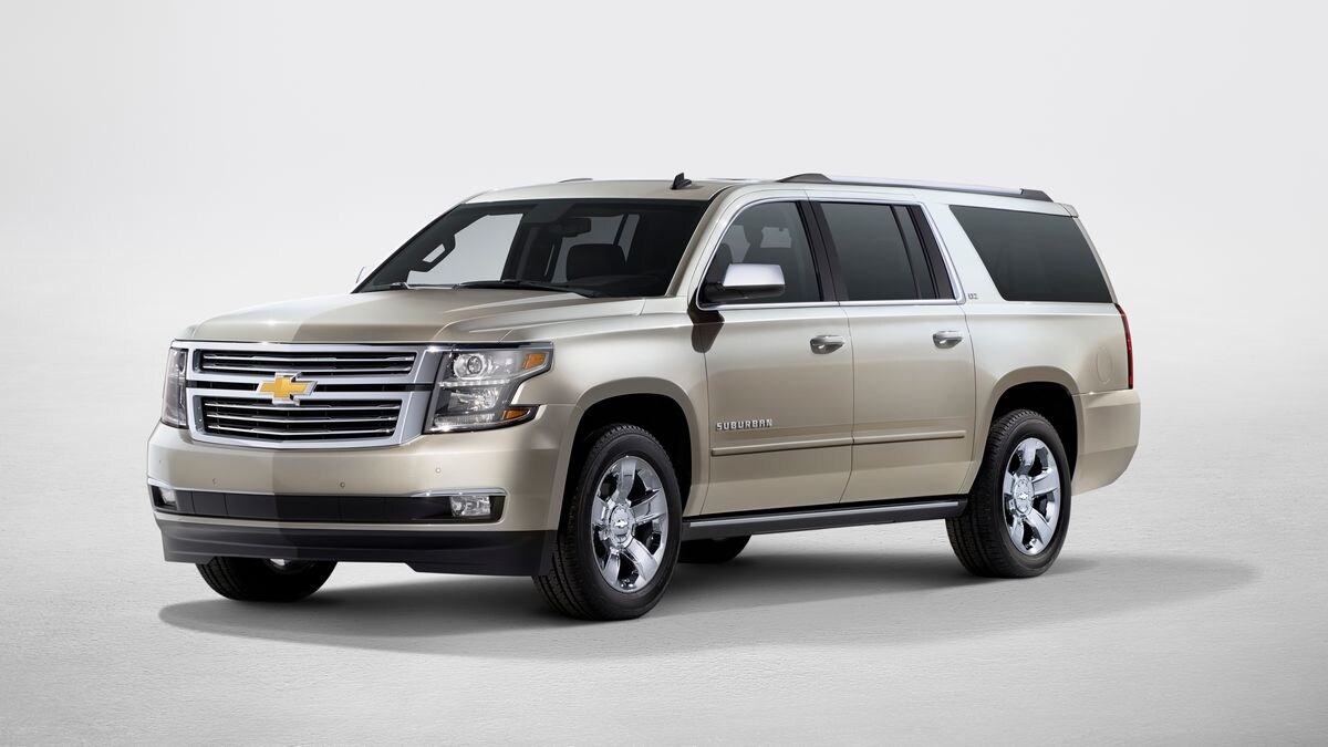 2016 Chevrolet Suburban in a studio.