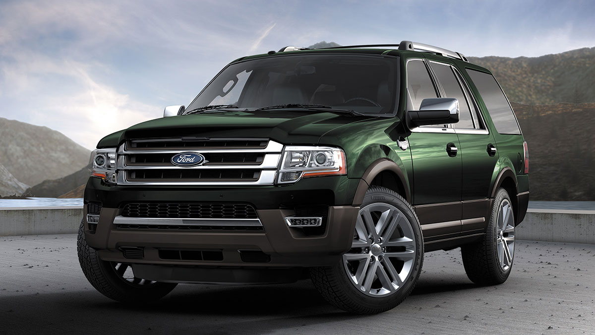 2016 Ford Expedition in green.