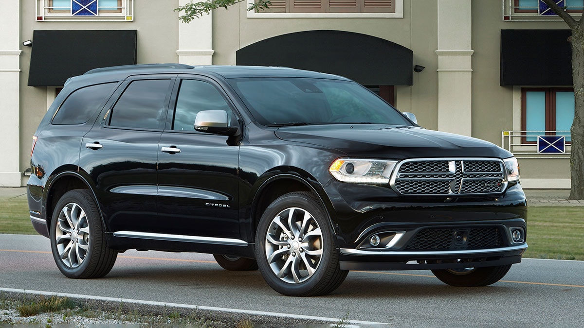 2018 Dodge Durango in black.