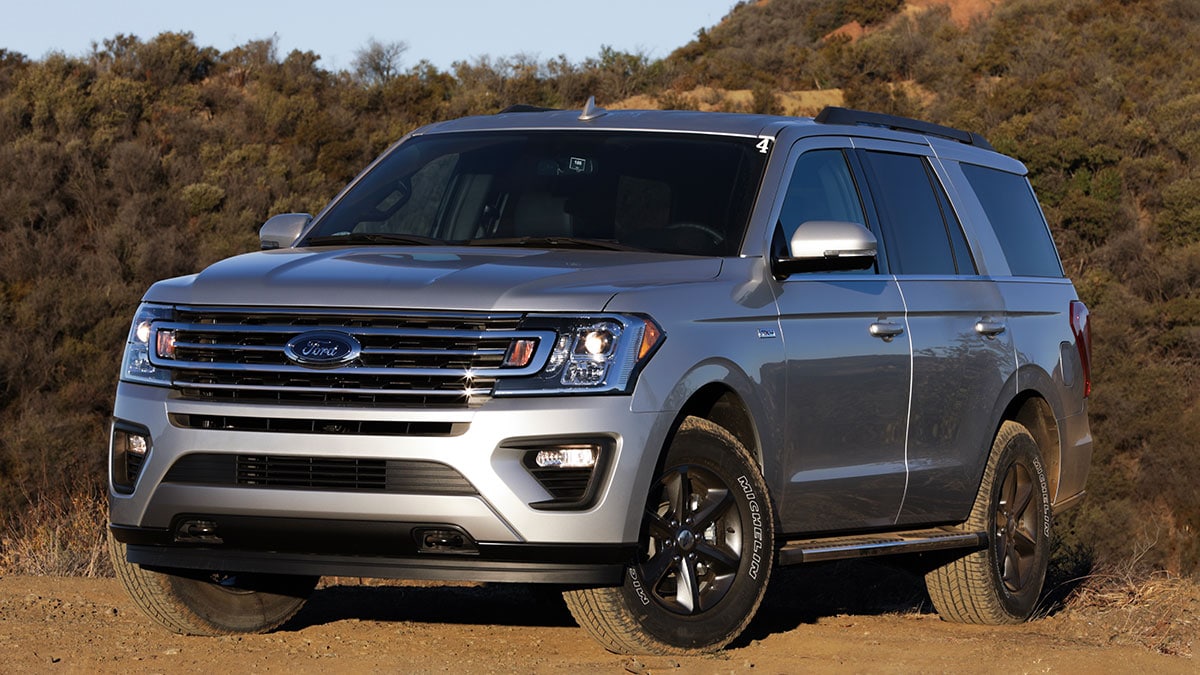 The 2018 Ford Expedition seen from a front quarter angle