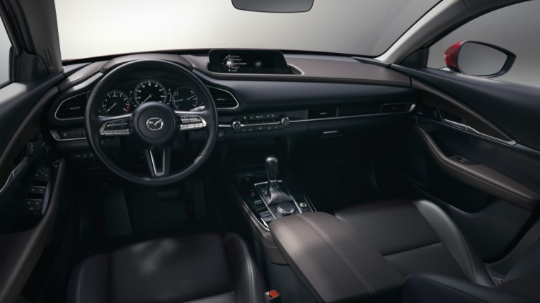 The cabin of the 2020 Mazda CX-30