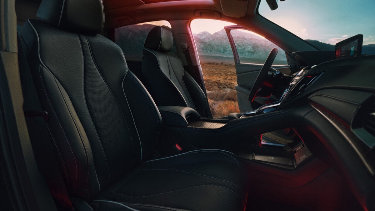 The cabin of the Acura RDX