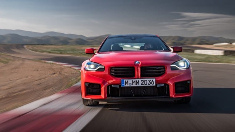 The 2023 BMW M2's angular face