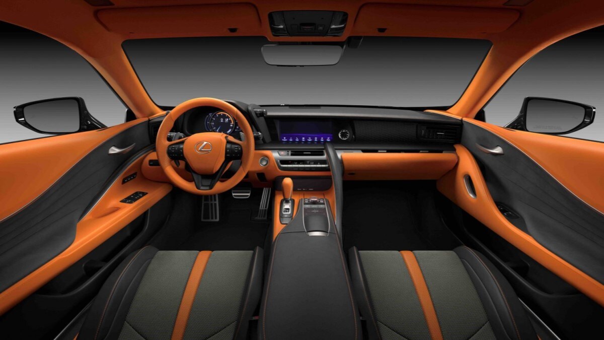 The interior of the 2023 Lexus LC