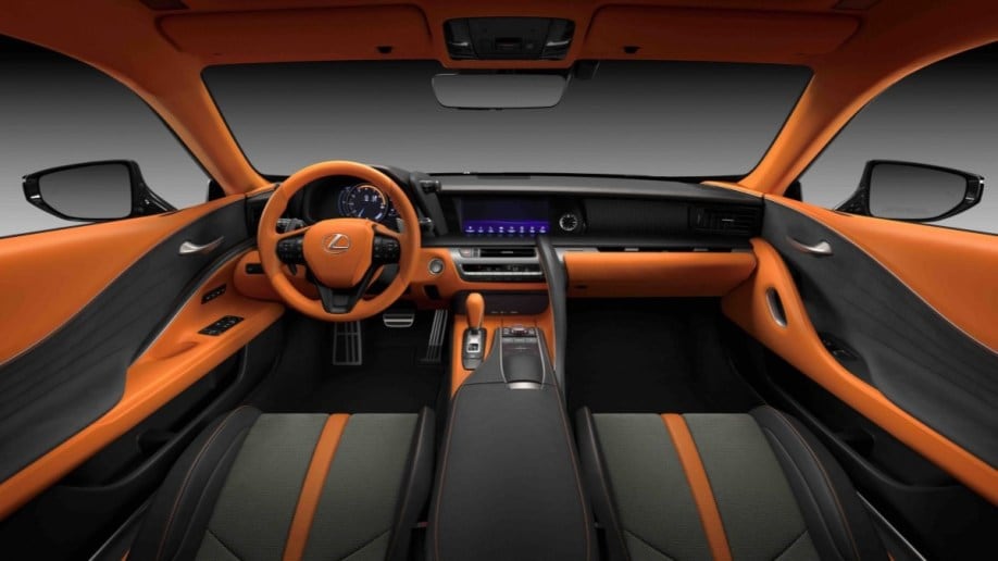 The interior of the 2023 Lexus LC