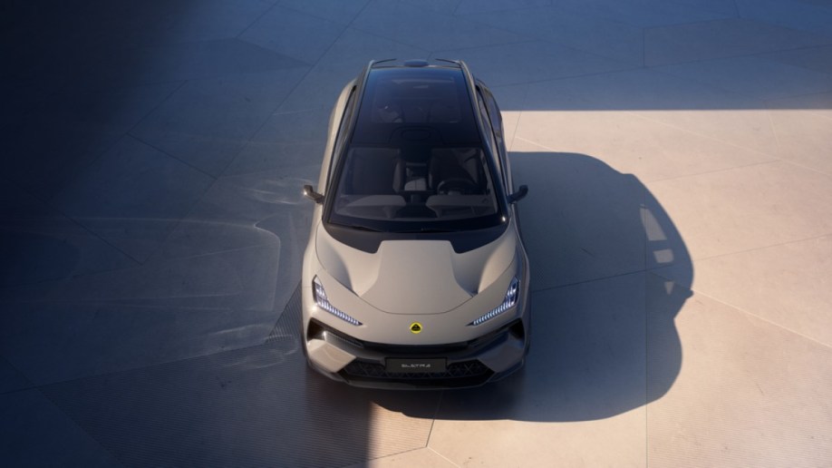 The 2023 Lotus Eletre seen from overhead