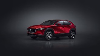 The 2023 Mazda CX-30 from a front quarter angle