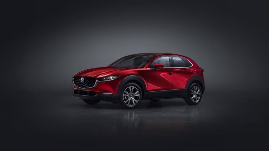 The 2023 Mazda CX-30 from a front quarter angle
