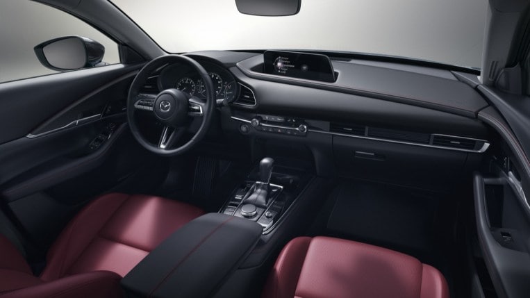 The cabin of the 2023 Mazda CX-30