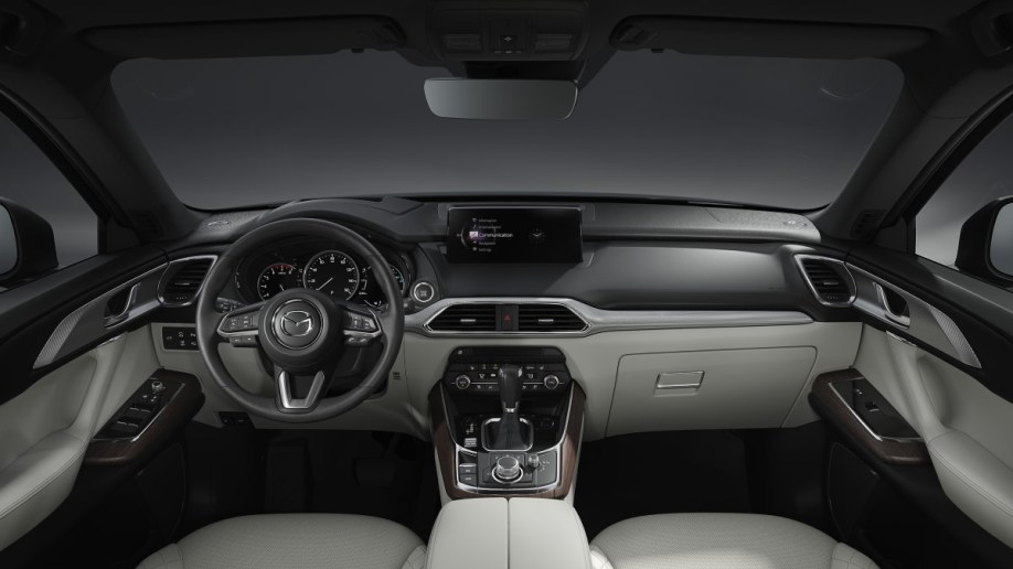 The cabin of the 2023 Mazda CX-9