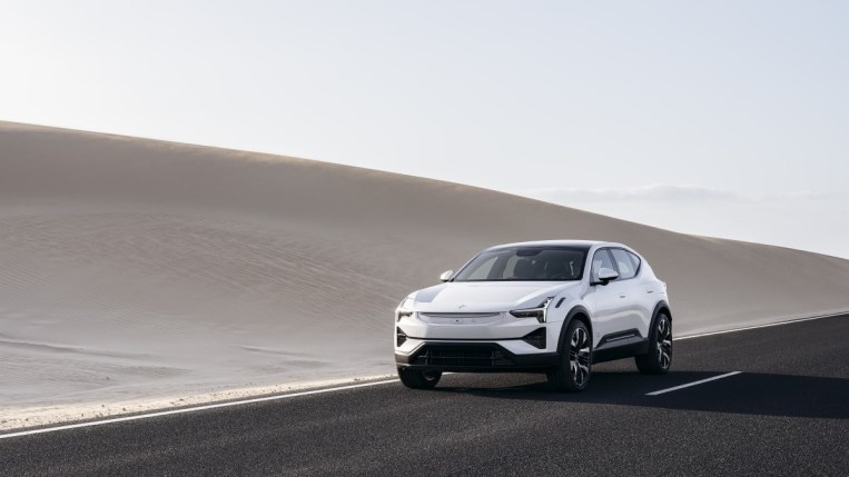 The 2023 Polestar 3 from a front quarter angle