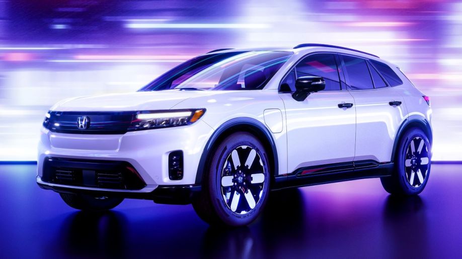 The 2024 Honda Prologue electric vehicle seen from a front quarter angle