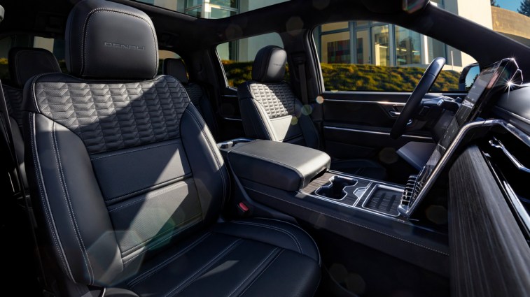 2024 GMC Sierra EV Denali Edition front seats.