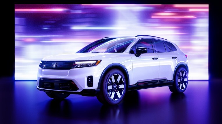 The 2024 Honda Prologue electric SUV from a front quarter angle