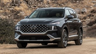 2022 Hyundai Santa Fe in charcoal.
