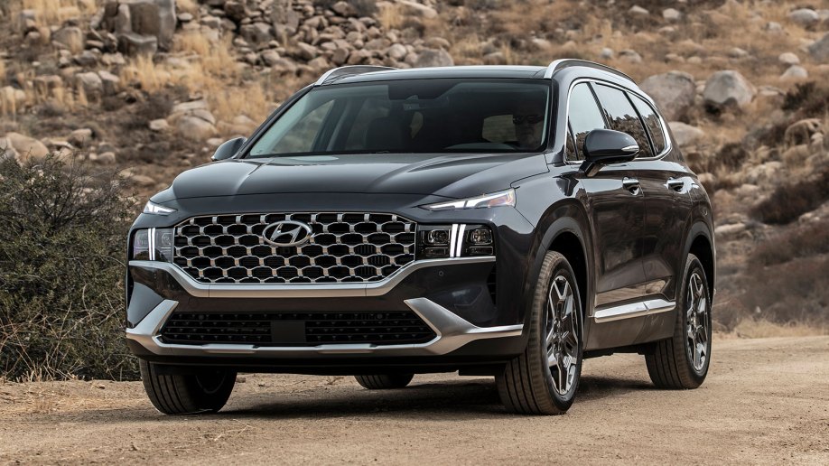 2022 Hyundai Santa Fe in charcoal.