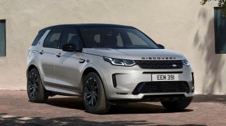 2022 Land Rover Discovery Sport in silver.