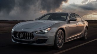 2022 Maserati Ghibli in silver.