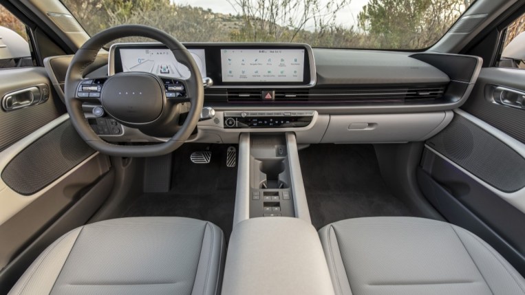 The interior of the 2023 Hyundai Ioniq 6 