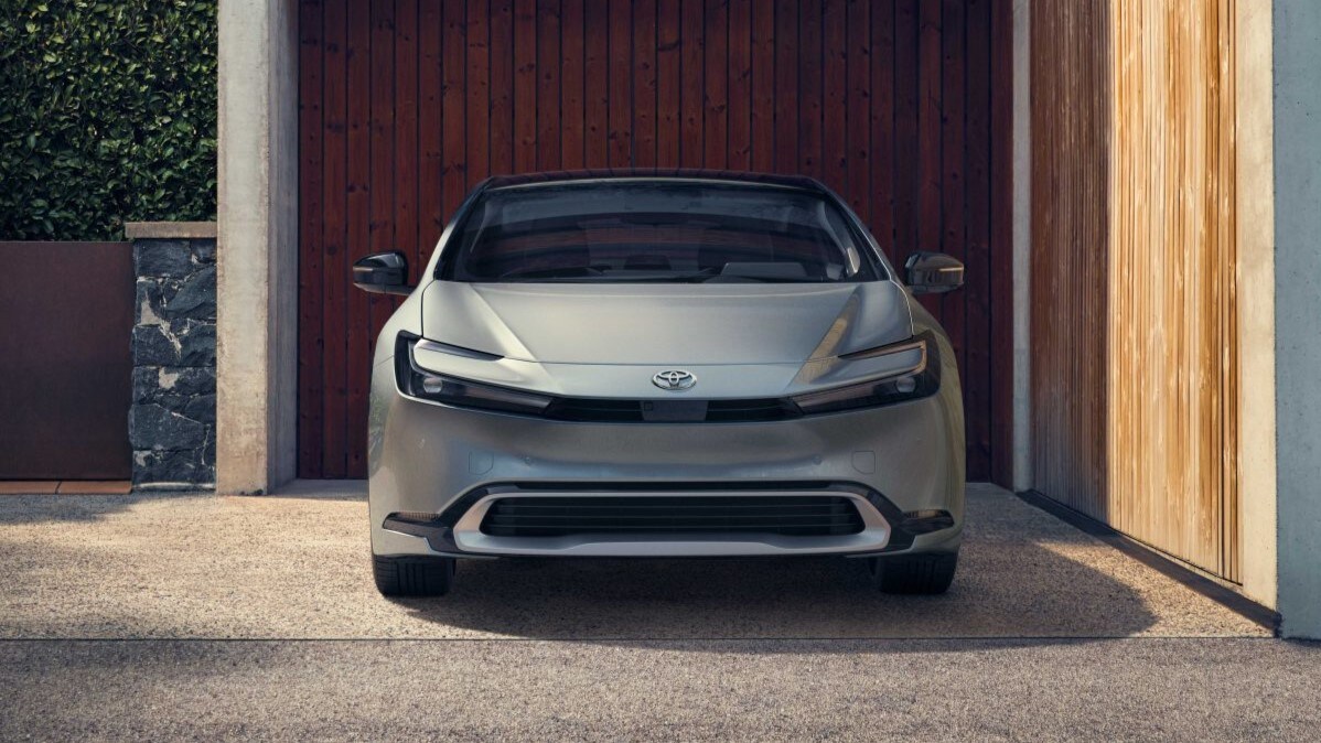 The sportier face of the redesigned 2023 Toyota Prius.