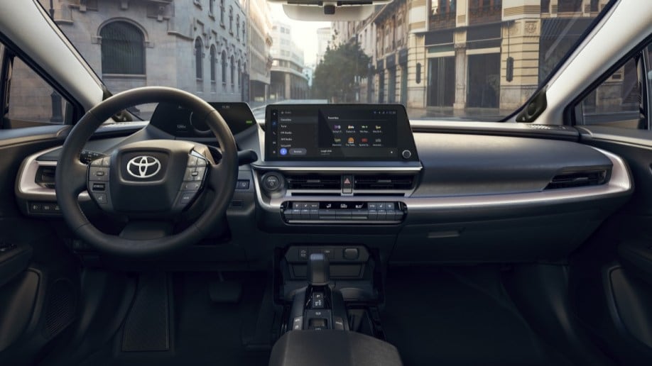 The dashboard of the 2023 Toyota Prius