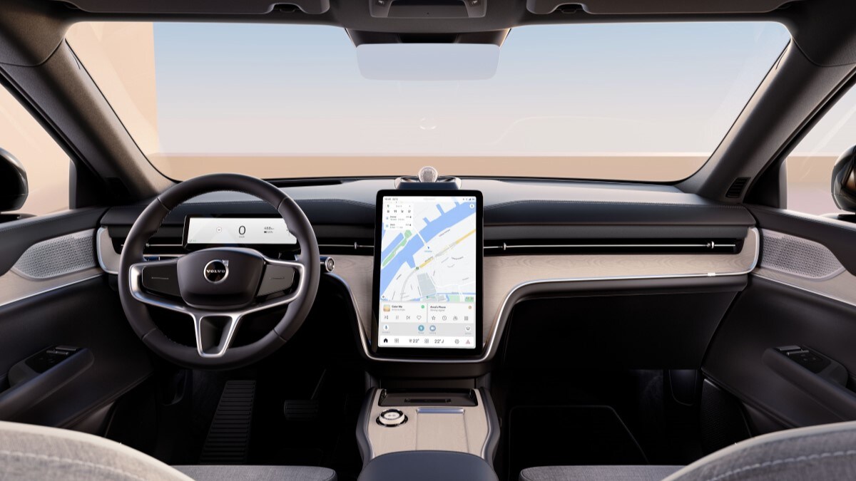 The cabin of the 2024 Volvo EX90