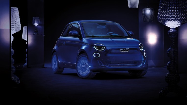 A Fiat 500e concept designed by Kartell
