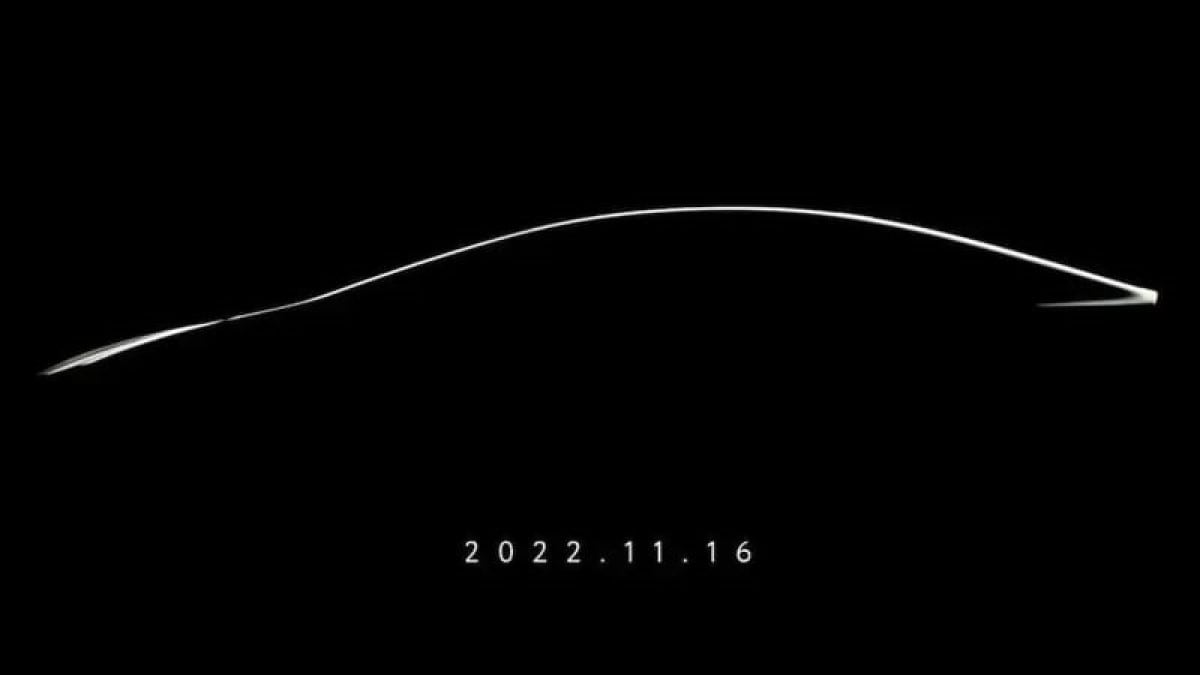A teaser image Toyota posted to Instagram showing the profile of the next-generation Prius in poor lighting