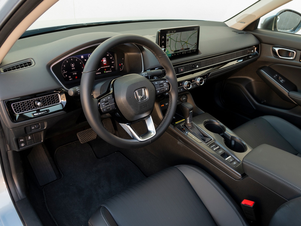 Silver 2022 Honda Civic Sedan interior driver side