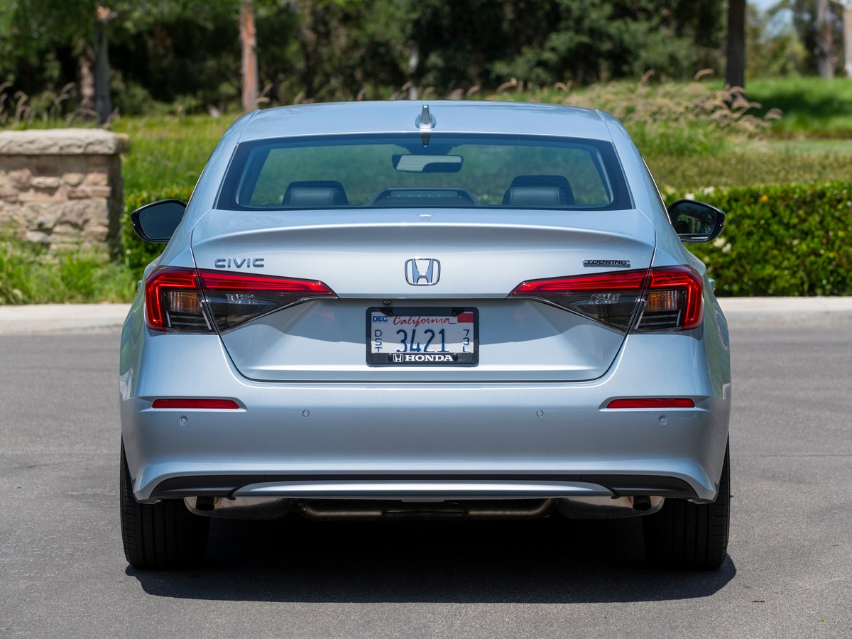 Silver 2022 Honda Civic Sedan near park