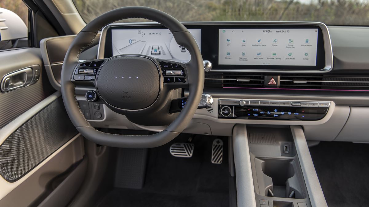 Interior of the 2023 Hyundai Ioniq 6